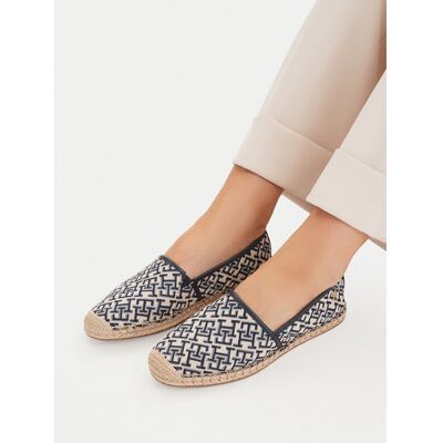 Espadrilles Tommy Hilfiger Th Monogram Jacquard FW0FW09501 Braun 39 female Espadrilles Tommy Hilfiger Th Monogram Jacquard FW0FW09501 Braun 39 female