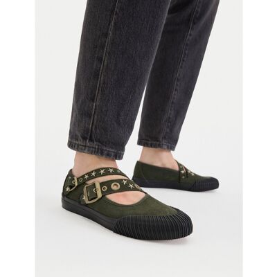 Halbschuhe Vans Mary Jane Straps VN000D9AOLV1 Grün 36_5 female Halbschuhe Vans Mary Jane Straps VN000D9AOLV1 Grün 36_5 female