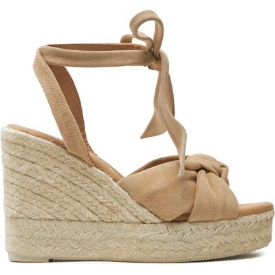 Espadrilles Manebi Hamptons Wedge Espadrilles With Knot M 1.1 WS Beige 38 female Espadrilles Manebi Hamptons Wedge Espadrilles With Knot M 1.1 WS Beige 38 female