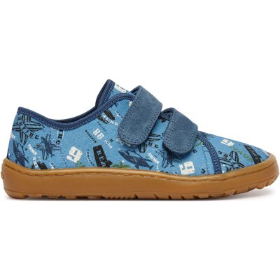 Hausschuhe Froddo Barefoot Canvas G1700440-6 D Blau 34 male Hausschuhe Froddo Barefoot Canvas G1700440-6 D Blau 34 male