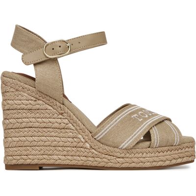 Espadrilles Tommy Hilfiger Tommy Hilfiger Espad High Wedge FW0FW08668 Beige 41 female Espadrilles Tommy Hilfiger Tommy Hilfiger Espad High Wedge FW0FW08668 Beige 41 female