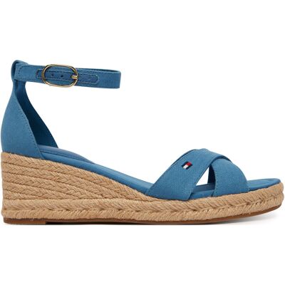 Espadrilles Tommy Hilfiger Hemp Crossover Strap Wedge Espadrilles FW0FW09332 Blau 38 female Espadrilles Tommy Hilfiger Hemp Crossover Strap Wedge Espadrilles FW0FW09332 Blau 38 female