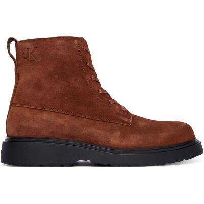 Schnürschuhe Calvin Klein Combat Ess Lace Up Zip Boot Su YM0YM01371 Braun 46 male Schnürschuhe Calvin Klein Combat Ess Lace Up Zip Boot Su YM0YM01371 Braun 46 male