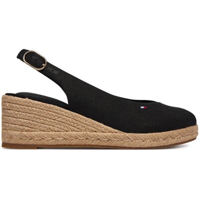 Espadrilles Tommy Hilfiger Mid Wedge Espad Slingback FW0FW09228 Schwarz 40 female Espadrilles Tommy Hilfiger Mid Wedge Espad Slingback FW0FW09228 Schwarz 40 female