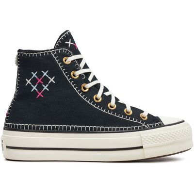 Sneakers aus Stoff Converse Chuck Taylor All Star Lift Crafted Stitching Platform Hi A08731C Schwarz 36 female Sneakers aus Stoff Converse Chuck Taylor All Star Lift Crafted Stitching Platform Hi A08731C Schwarz 36 female