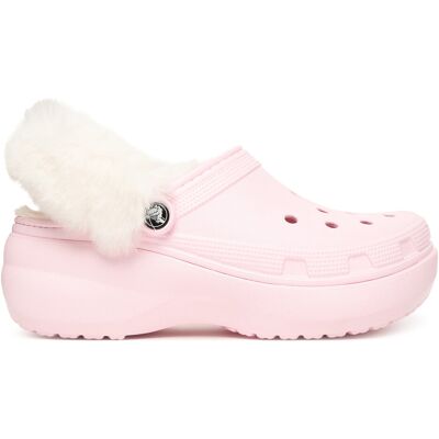 Pantoletten Crocs Classic Platform Fuzz Lined Clog 212854 Rosa 38_39 female Pantoletten Crocs Classic Platform Fuzz Lined Clog 212854 Rosa 38_39 female