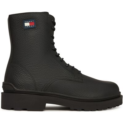 Schnürschuhe Tommy Jeans Tjm Lace Up Tumbled High EM0EM01631 Schwarz 46 male Schnürschuhe Tommy Jeans Tjm Lace Up Tumbled High EM0EM01631 Schwarz 46 male