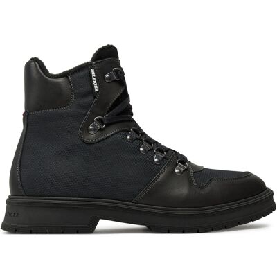 Schnürschuhe Tommy Hilfiger Hilfiger Warm Cordura Mix Boot FM0FM05180 Schwarz 41 male Schnürschuhe Tommy Hilfiger Hilfiger Warm Cordura Mix Boot FM0FM05180 Schwarz 41 male