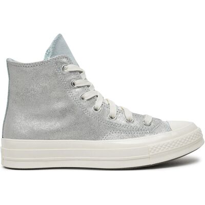 Sneakers aus Stoff Converse Chuck 70 Suede Shimmer A08224C Grau 36 female Sneakers aus Stoff Converse Chuck 70 Suede Shimmer A08224C Grau 36 female