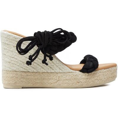 Espadrilles Manebi Hamptons Two Braided Bands Wedge Espadrilles K 1.0 WE Schwarz 35 female Espadrilles Manebi Hamptons Two Braided Bands Wedge Espadrilles K 1.0 WE Schwarz 35 female