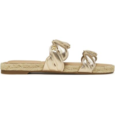 Espadrilles Tommy Hilfiger Metallic Rope Espadrille Mule FW0FW08670 Goldfarben 39 female Espadrilles Tommy Hilfiger Metallic Rope Espadrille Mule FW0FW08670 Goldfarben 39 female
