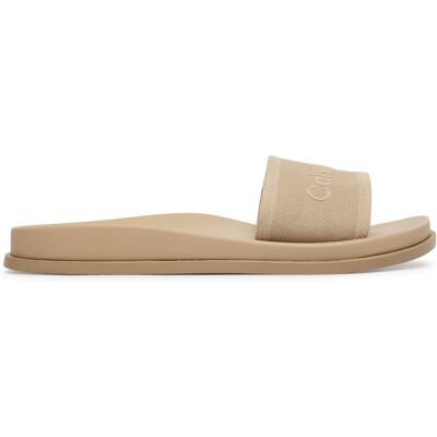 Pantoletten Calvin Klein City Sandal Mule Webbing HW0HW02887 Beige 39 female Pantoletten Calvin Klein City Sandal Mule Webbing HW0HW02887 Beige 39 female