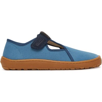 Hausschuhe Froddo Barefoot Canvas T-Bar G1700439-1 D Blau 34 male Hausschuhe Froddo Barefoot Canvas T-Bar G1700439-1 D Blau 34 male