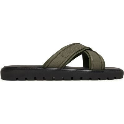 Pantoletten Calvin Klein Sq Molded Sandal Xcross Wb HM0HM02101 Grün 42 male Pantoletten Calvin Klein Sq Molded Sandal Xcross Wb HM0HM02101 Grün 42 male