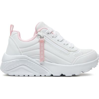 Skechers Uno Lite Easy Zip Turnschuh - Weiß Skechers Uno Lite Easy Zip Turnschuh - Weiß