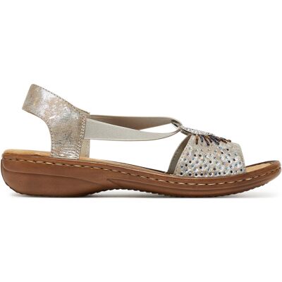 Sandalen Rieker CEO-60880-90 Silberfarben 37 female Sandalen Rieker CEO-60880-90 Silberfarben 37 female
