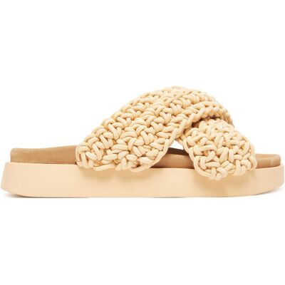 Pantoletten Inuikii Woven Strap Stones 70104-367 705 Beige 37 female Pantoletten Inuikii Woven Strap Stones 70104-367 705 Beige 37 female