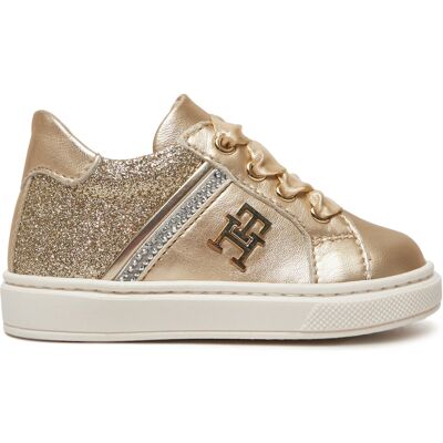 Tommy Hilfiger - T1A9-33932-0829 - Gold - Low-Top - Sneaker Tommy Hilfiger - T1A9-33932-0829 - Gold - Low-Top - Sneaker