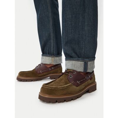 Slipper Clarks Cleyhill Boat 26186180 Grün 43 male Slipper Clarks Cleyhill Boat 26186180 Grün 43 male