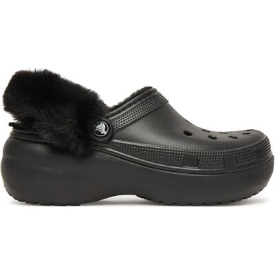 Pantoletten Crocs Classic Platform Fuzz Lined Clog 212854 Schwarz 38_39 female Pantoletten Crocs Classic Platform Fuzz Lined Clog 212854 Schwarz 38_39 female