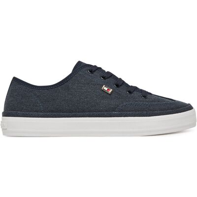 Sneakers Tommy Hilfiger Washed Canvas Vulc Sneaker FW0FW08894 Dunkelblau 40 female Sneakers Tommy Hilfiger Washed Canvas Vulc Sneaker FW0FW08894 Dunkelblau 40 female