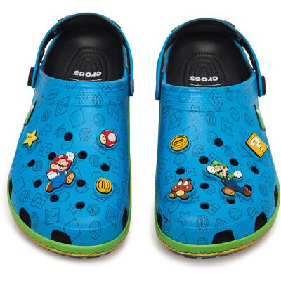 Pantoletten Crocs Super Mario Core Classic Clog 212138 Bunt 43_44 male Pantoletten Crocs Super Mario Core Classic Clog 212138 Bunt 43_44 male