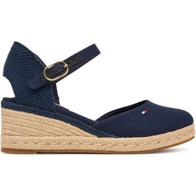 Espadrilles Tommy Hilfiger Mid Wedge Espad Closed Toe FW0FW09233 Dunkelblau 40 female Espadrilles Tommy Hilfiger Mid Wedge Espad Closed Toe FW0FW09233 Dunkelblau 40 female