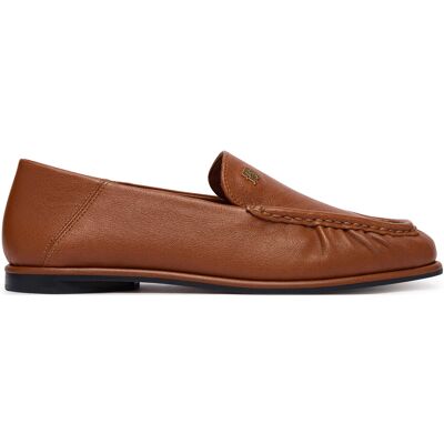 Slipper Tommy Hilfiger Leather Ruched Toe Loafers FW0FW09250 Braun 38 female Slipper Tommy Hilfiger Leather Ruched Toe Loafers FW0FW09250 Braun 38 female
