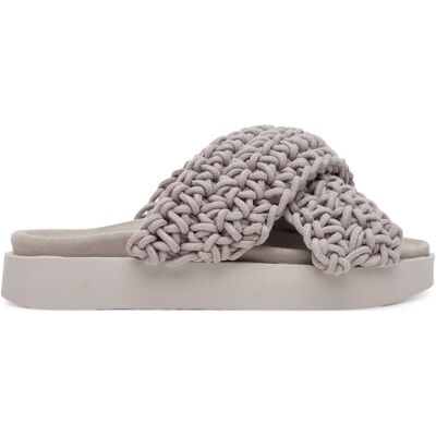 Pantoletten Inuikii Woven Stones 70104-105 202 Grau 37 female Pantoletten Inuikii Woven Stones 70104-105 202 Grau 37 female