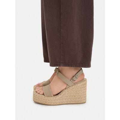 Espadrilles Calvin Klein Wedge Espad 70 Webbing Lth HW0HW02901 Beige 37 female Espadrilles Calvin Klein Wedge Espad 70 Webbing Lth HW0HW02901 Beige 37 female