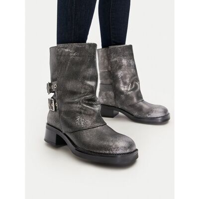 Steve Madden Bonfire - Silber Schnürstiefeletten Steve Madden Bonfire - Silber Schnürstiefeletten