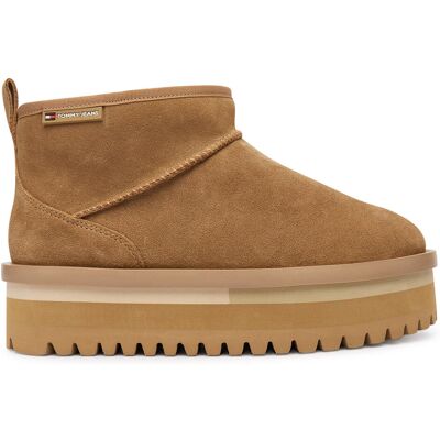 Schneeschuhe Tommy Jeans Tjw Flatform Snow Boot Suede EN0EN02841 Braun 41 female Schneeschuhe Tommy Jeans Tjw Flatform Snow Boot Suede EN0EN02841 Braun 41 female