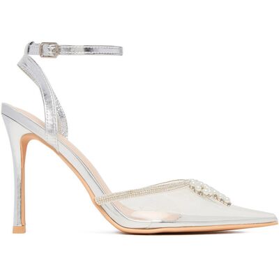High Heels DeeZee LIA SILVER RU Transparent 39 female High Heels DeeZee LIA SILVER RU Transparent 39 female