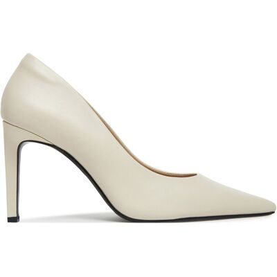 High Heels Calvin Klein Pump 90 Pointy Hw Bar Lth HW0HW02527 Beige 39 female High Heels Calvin Klein Pump 90 Pointy Hw Bar Lth HW0HW02527 Beige 39 female