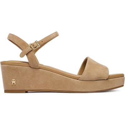 Sandalen Tommy Hilfiger Suede Wrapped Mid Wedge FW0FW09235 Braun 38 female Sandalen Tommy Hilfiger Suede Wrapped Mid Wedge FW0FW09235 Braun 38 female