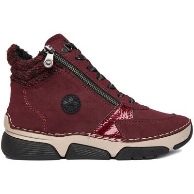 Schnürschuhe Rieker 45960-35 Dunkelrot 37 female Schnürschuhe Rieker 45960-35 Dunkelrot 37 female