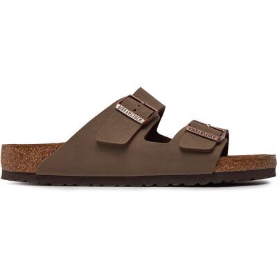 Pantoletten Birkenstock Arizona Birko-Flor nubuk 151181 Braun 42 male Pantoletten Birkenstock Arizona Birko-Flor nubuk 151181 Braun 42 male