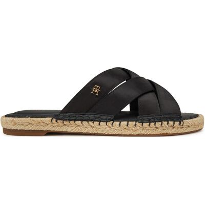 Espadrilles Tommy Hilfiger Satin Espadrille Mule FW0FW08502 Schwarz 37 female Espadrilles Tommy Hilfiger Satin Espadrille Mule FW0FW08502 Schwarz 37 female