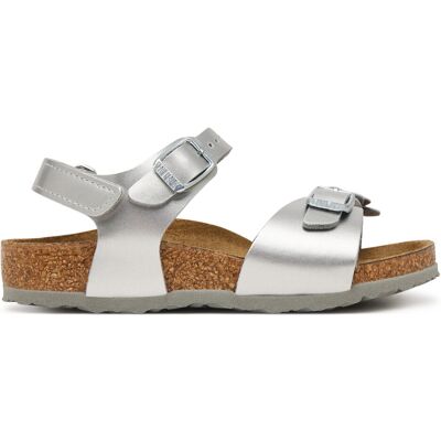 Sandalen Birkenstock Rio As Flowers 1031702 S Silberfarben 35 female Sandalen Birkenstock Rio As Flowers 1031702 S Silberfarben 35 female