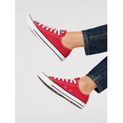 Sneakers aus Stoff Converse Chuck Taylor All Star Ox M9696C Rot 41_5 unisex Sneakers aus Stoff Converse Chuck Taylor All Star Ox M9696C Rot 41_5 unisex