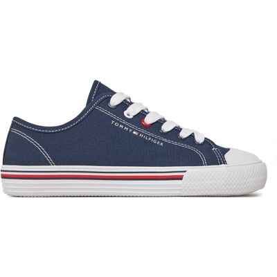 Sneakers aus Stoff Tommy Hilfiger Low Cut Lace Up Sneaker T3X9-33324-0890 S Dunkelblau 36 male Sneakers aus Stoff Tommy Hilfiger Low Cut Lace Up Sneaker T3X9-33324-0890 S Dunkelblau 36 male