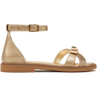 Sandalen Tommy Hilfiger Sandal T4A2-33943-0572 S Goldfarben 35 female Sandalen Tommy Hilfiger Sandal T4A2-33943-0572 S Goldfarben 35 female