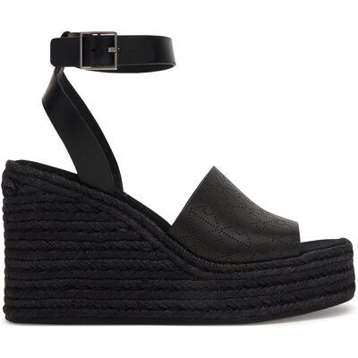 Espadrilles Calvin Klein Wedge Espad 70 Aop Lth HW0HW03138 Schwarz 40 female Espadrilles Calvin Klein Wedge Espad 70 Aop Lth HW0HW03138 Schwarz 40 female