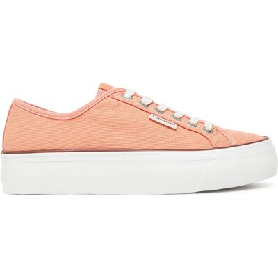 Sneakers aus Stoff Calvin Klein Jeans Vulc Flatform Ctn Logo Tag YW0YW01838 Orange 41 female Sneakers aus Stoff Calvin Klein Jeans Vulc Flatform Ctn Logo Tag YW0YW01838 Orange 41 female