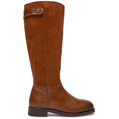 Klassische Stiefel Tommy Hilfiger Th Stud Leather Mix Long Boot FW0FW08341 Braun 37 female Klassische Stiefel Tommy Hilfiger Th Stud Leather Mix Long Boot FW0FW08341 Braun 37 female
