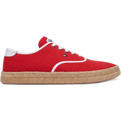 Espadrilles Tommy Hilfiger Th Hi Vulc Core Jutte Canvas FM0FM05872 Rot 45 male Espadrilles Tommy Hilfiger Th Hi Vulc Core Jutte Canvas FM0FM05872 Rot 45 male