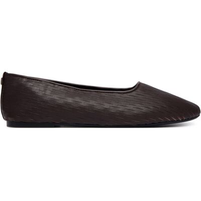 Ballerinas Calvin Klein Oblique Ballerina Cut Lth HW0HW03033 Dunkelrot 39 female Ballerinas Calvin Klein Oblique Ballerina Cut Lth HW0HW03033 Dunkelrot 39 female