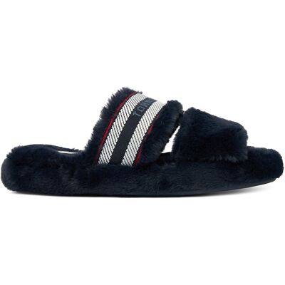 Hausschuhe Tommy Hilfiger Hilfiger Fur Slipper FW0FW08854 Dunkelblau 35_36 female Hausschuhe Tommy Hilfiger Hilfiger Fur Slipper FW0FW08854 Dunkelblau 35_36 female
