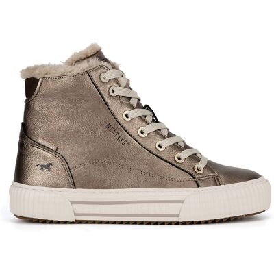 Schnürschuhe Mustang 1442-602 Silberfarben 37 female Schnürschuhe Mustang 1442-602 Silberfarben 37 female
