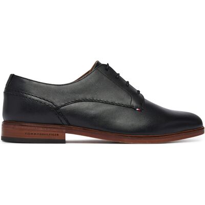 Halbschuhe Tommy Hilfiger Hilfiger Leather Dress Shoe FM0FM05777 Schwarz 42 male Halbschuhe Tommy Hilfiger Hilfiger Leather Dress Shoe FM0FM05777 Schwarz 42 male